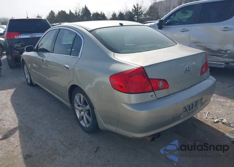 2006 Infiniti G35 z USA, uszkodzony, nr VIN JNKCV51E96M510871
